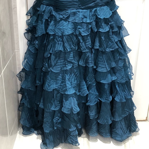 Dark teal strapless sweetheart neckline formal/prom dress - Picture 5 of 9